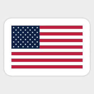 USA Flag Transparent Sticker